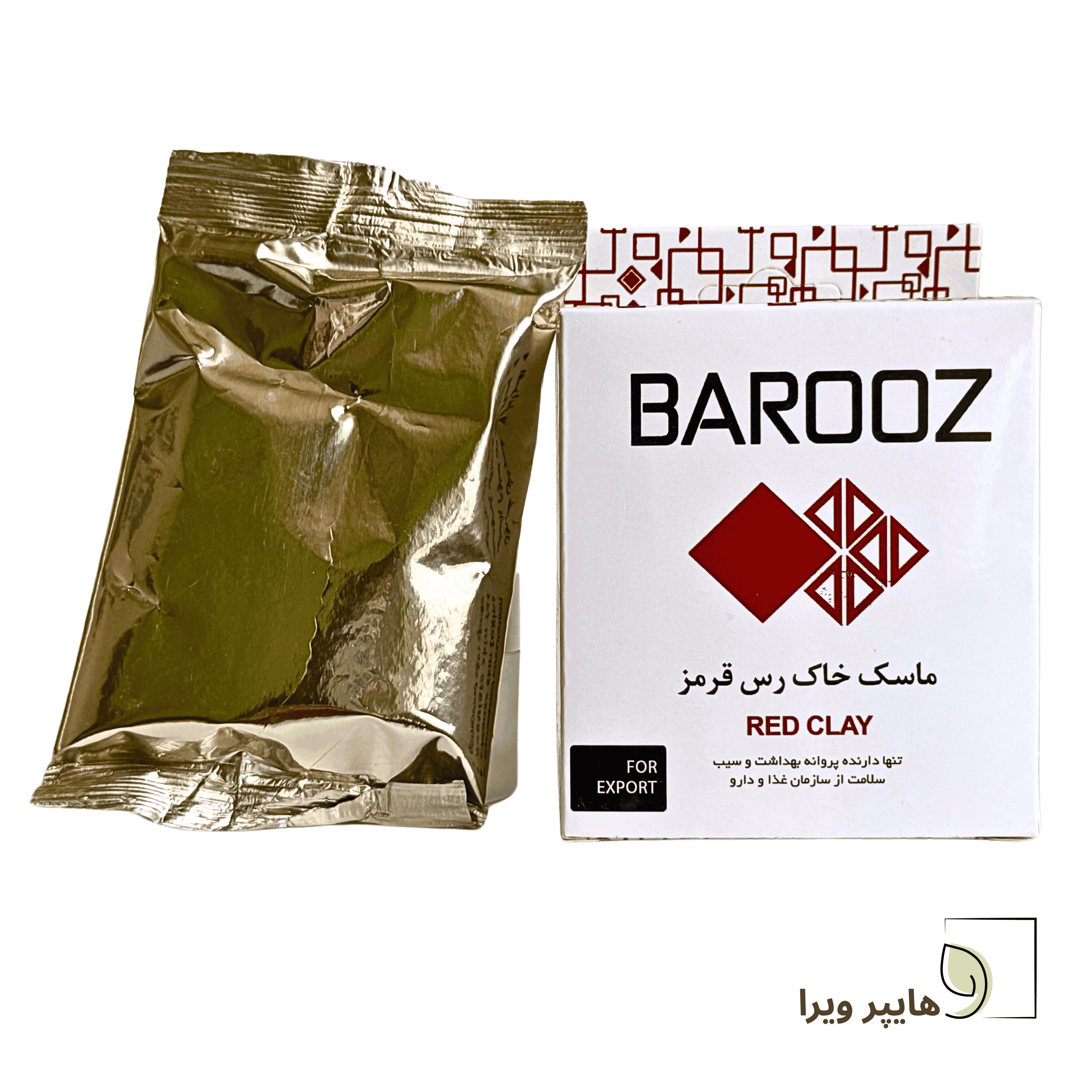 ماسک خاک رس قرمز باروز |  روشن کننده صورت
