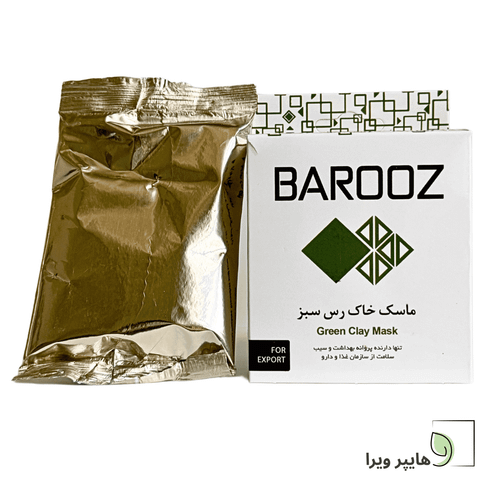 ماسک لایه بردار صورت خاک رس سبز باروز