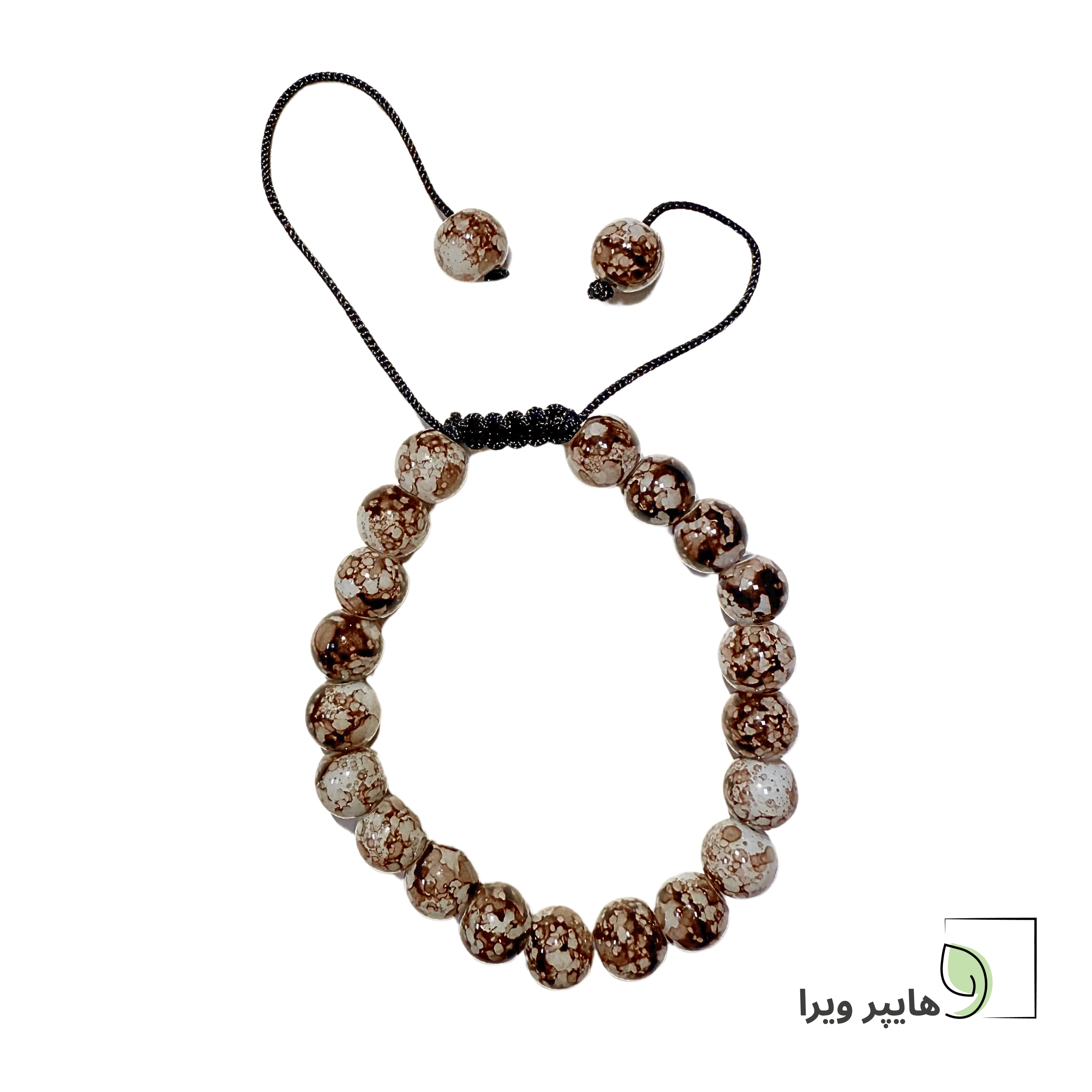 دستبند سنگی با سنگ‌های رنگی طبیعی | اکسسوری دخترانه خاص