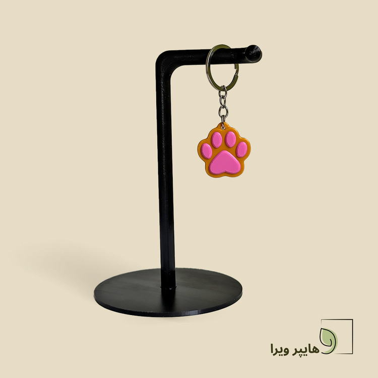 جاکلیدی طرح پنجه گربه | با رنگ بندی متنوع
