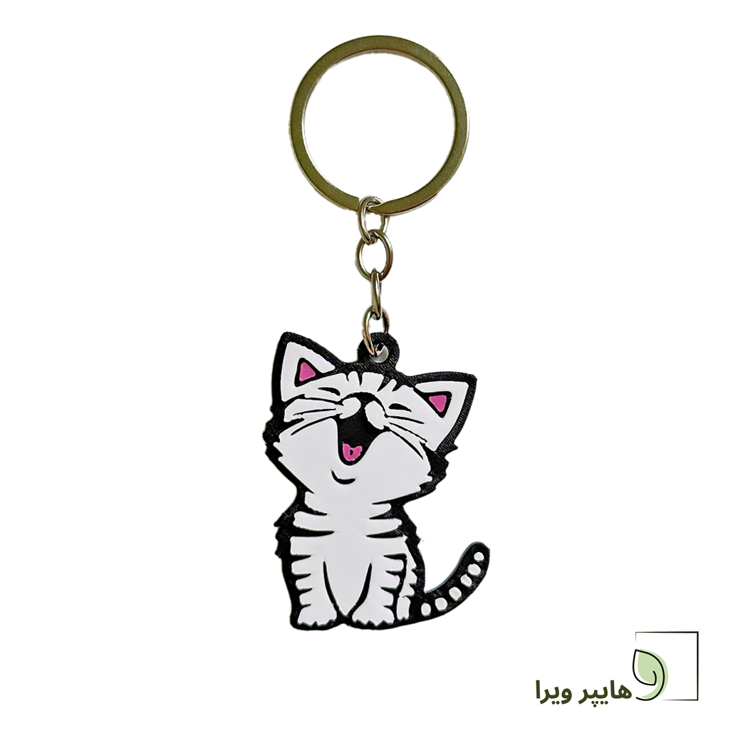 جاکلیدی طرح گربه خوشحال