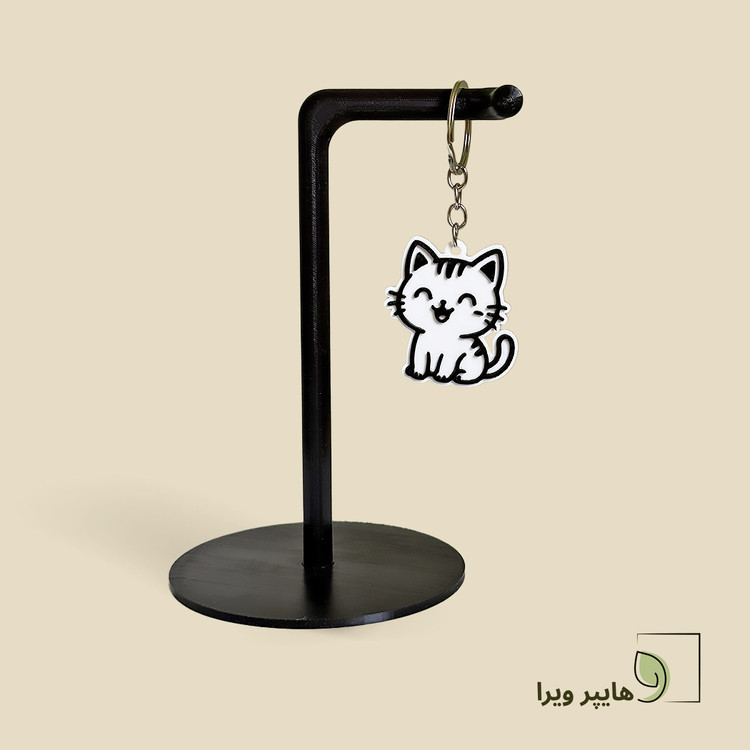 جاکلیدی طرح گربه بامزه