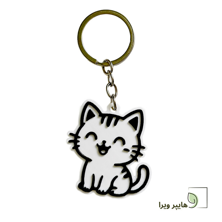 جاکلیدی طرح گربه بامزه