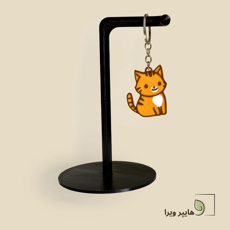 جاکلیدی طرح گربه نارنجی