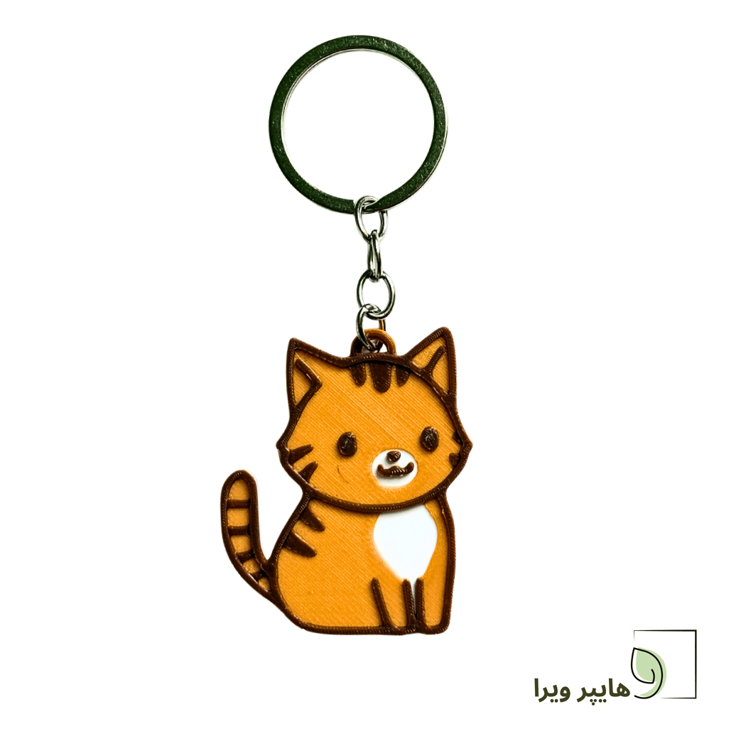جاکلیدی طرح گربه نارنجی