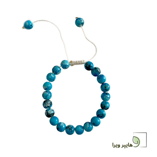 دستبند سنگی دخترانه با رنگ ترکیبی