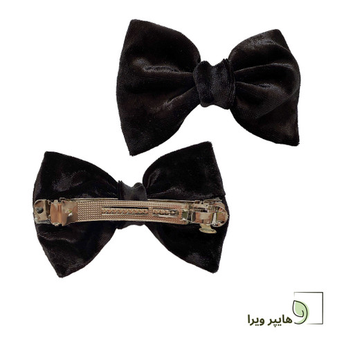 گیره مو مخمل طرح پاپیون