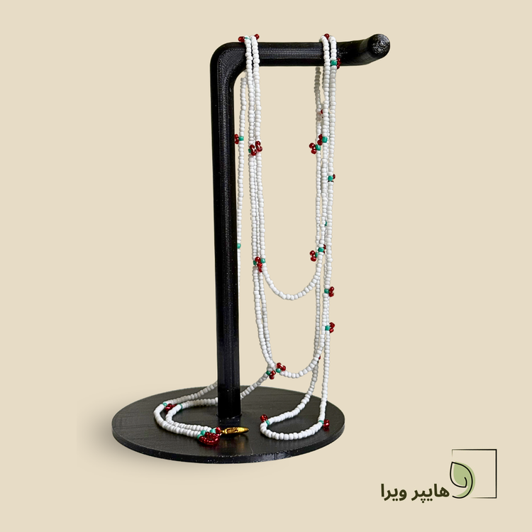 گردنبند طرح گیلاس | دست ساز