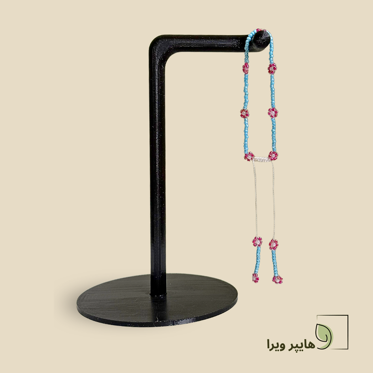دستبند فانتزی دخترانه با رنگ ترکیبی