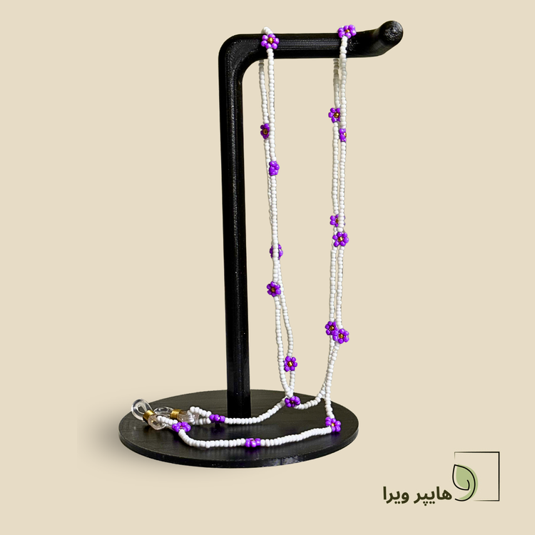 آویز عینک طرح گل بابونه