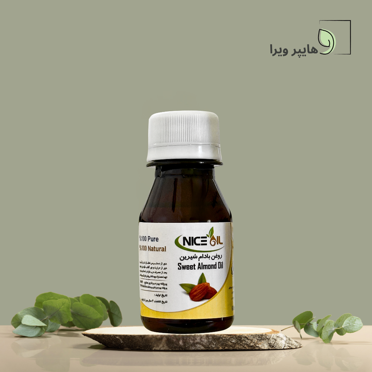 روغن بادام شیرین نایس اُیل 60 میلیلیتر | نرمکننده پوست و تقویتکننده مو