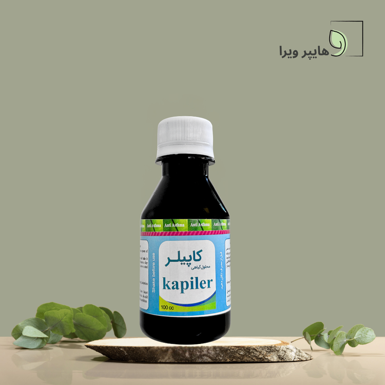 محلول گیاهی کاپیلر 300 گرمی | شربت گیاهی آویشن، زوفا و عسل طبیعی