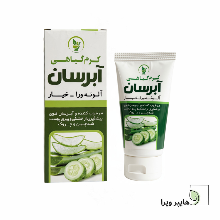 کرم گیاهی آبرسان نیکا آلوئه ورا و خیار 50 گرم